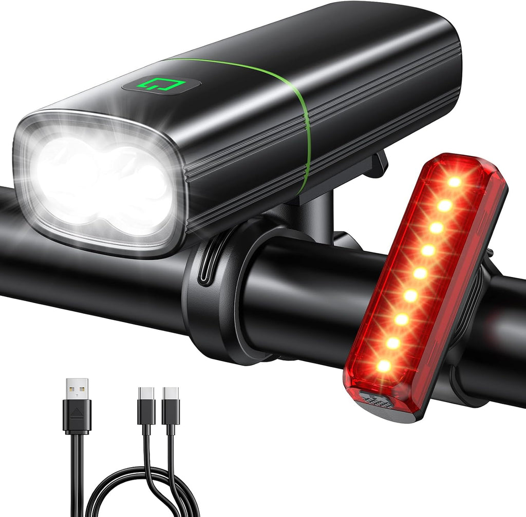 Beam-Ride fietsverlichting set USB oplaadbaar voor en achter