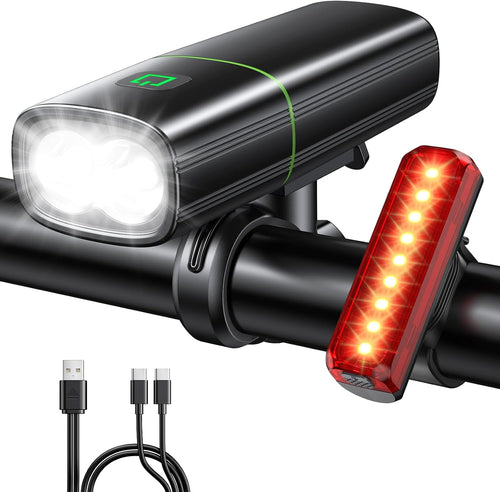 Beam-Ride fietsverlichting set USB oplaadbaar voor en achter