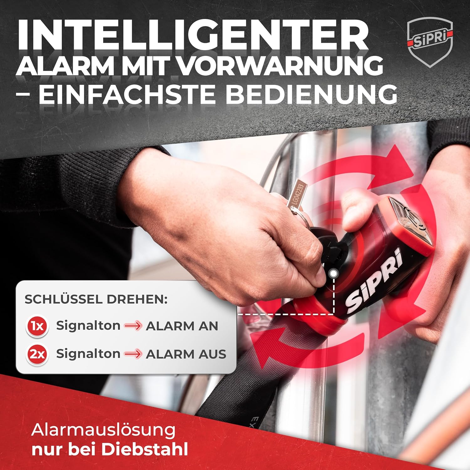 120dB fietsalarm schrikt dieven af