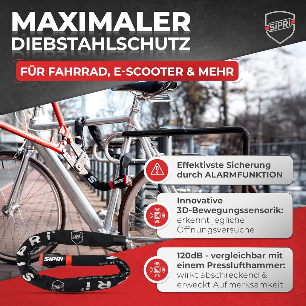 Fietsalarm met bewegingssensor op e-bike