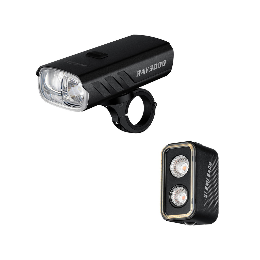 1800 Lumen Fietsverlichting Pro-Set — Voor & Achter
