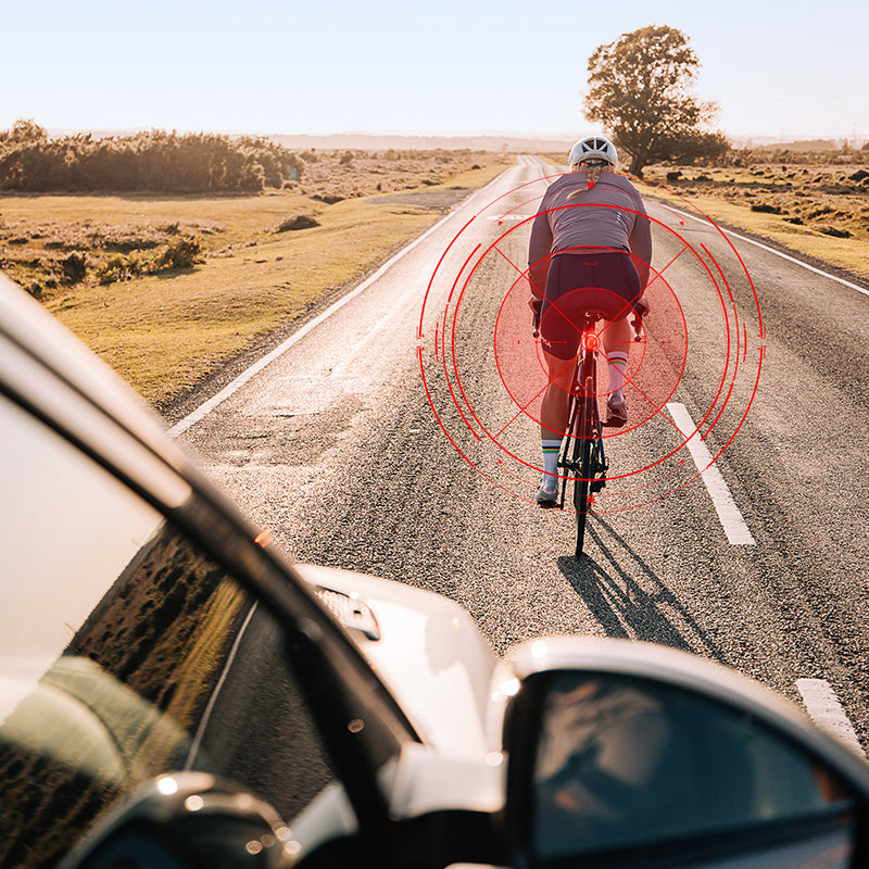 Fiets Radar Achterlicht — Achteruitkijk & Rem-detectie