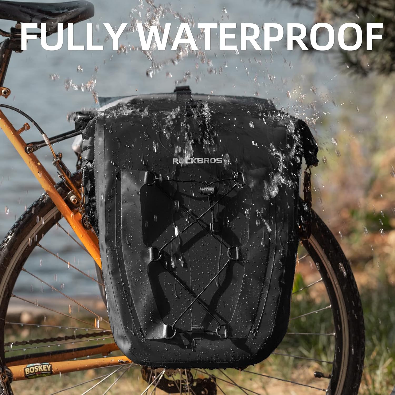 Waterdichte Dubbele Fietstas 40L — Ortlieb-Stijl Roll-Top