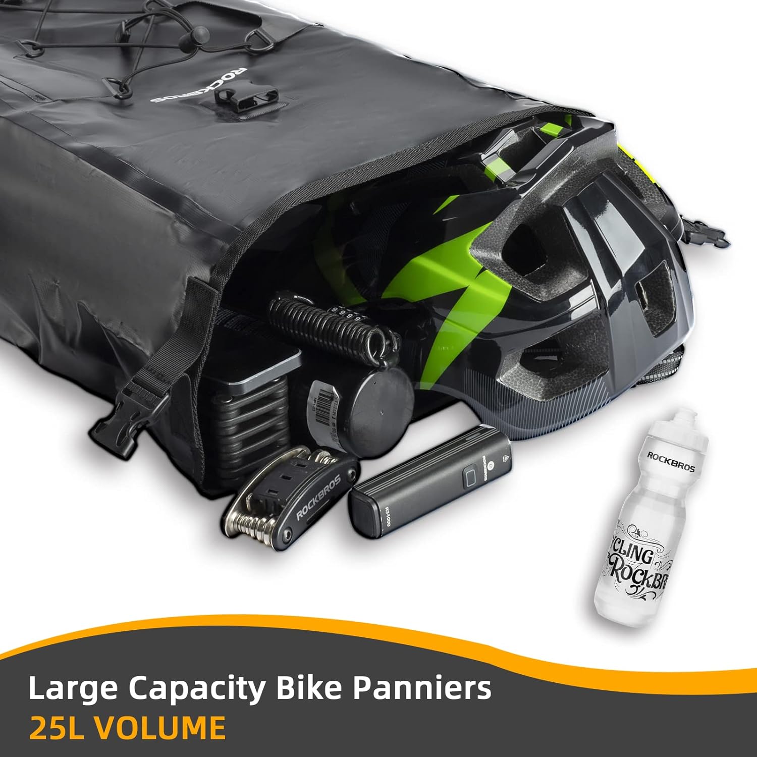 Waterdichte Dubbele Fietstas 40L — Ortlieb-Stijl Roll-Top